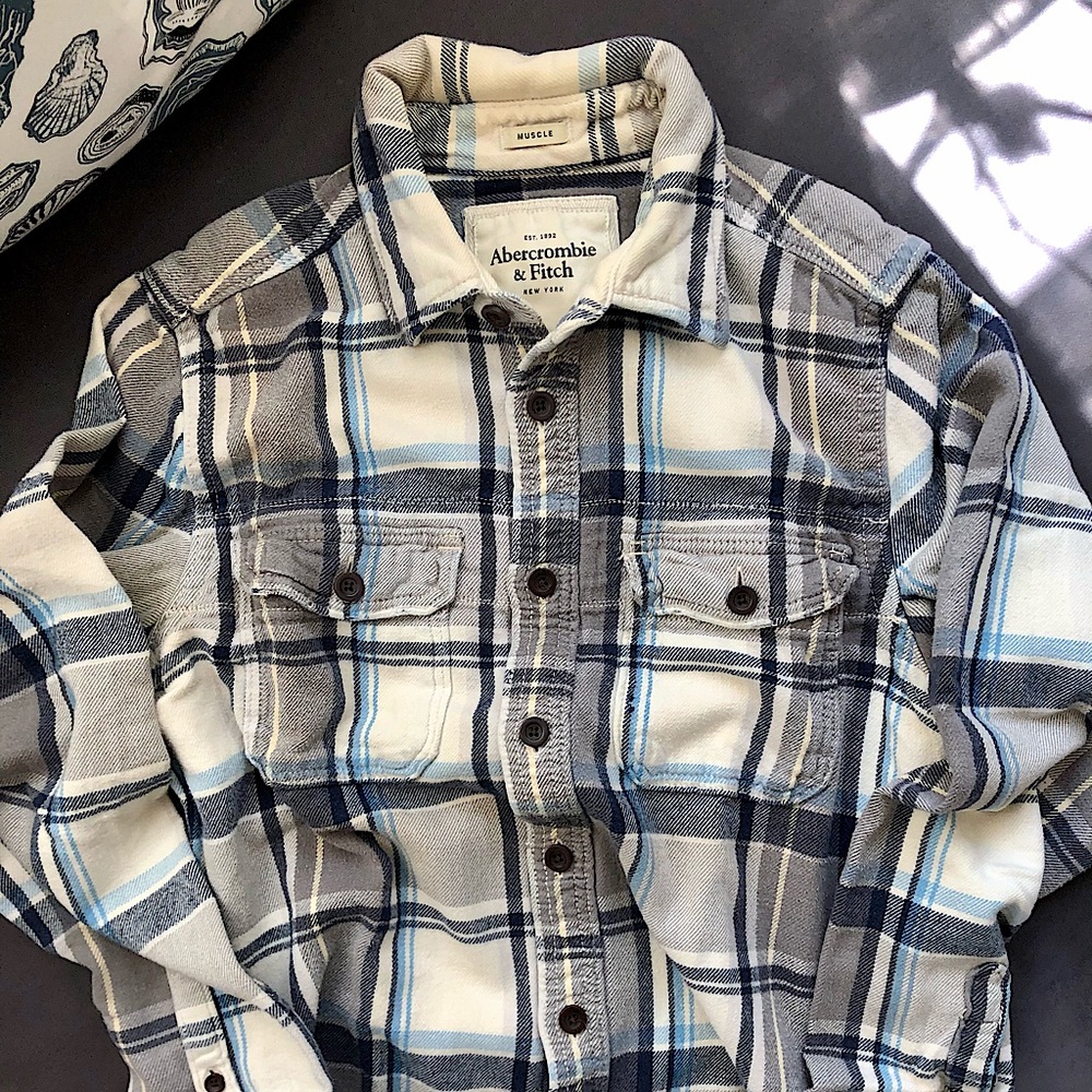 Men’s Abercrombie & Fitch Long-Sleeve Flannel